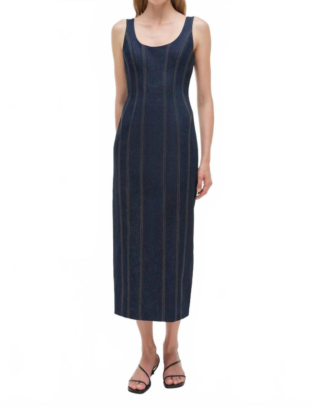 NEW JONATHAN SIMKHAI hallie midi dress in twilight